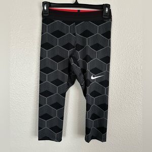 Nike Pro Elite Power Speed Running Track & Field 3/4 Tights Pants Women Size XS